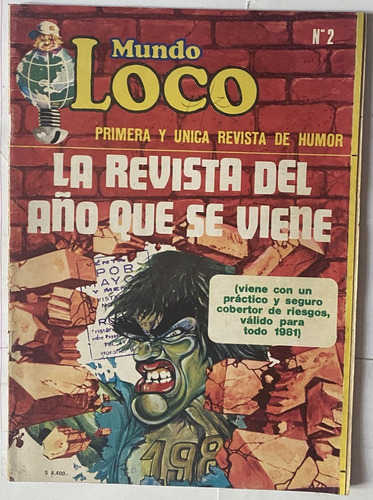 Mundo Loco 2 / Historieta Y Humor / 1981 /  X7
