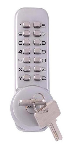 Perilla Con Clave Alta Seguridad., Mxesy-001, Sistema Mecán Color Gris