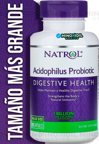 Probióticos Acidophilus: 1 bilhão de culturas vivas, 150 cápsulas, sabor sem sabor