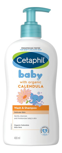 Cetaphil Baby Wash & Shampoo With Organic Calendula |tear Fr