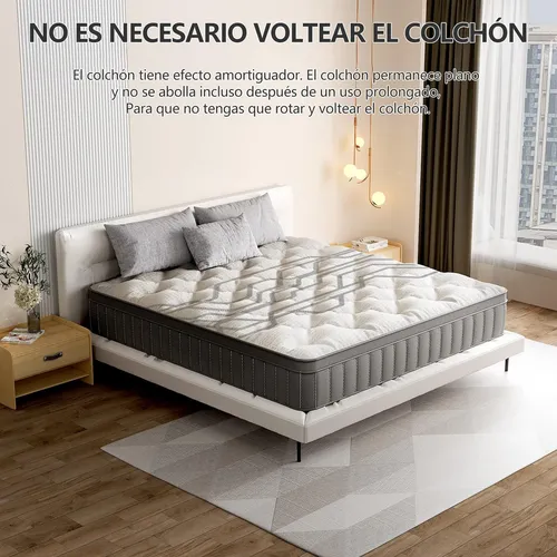 Colchon 1 Plaza Espuma 90cm X 190cm X 27cm