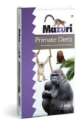 Mazuri Para Primates Diet Gorilas Monos 25lbs Bulto 11.34kg 