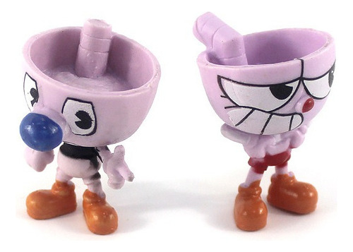12pcs/set Cuphead Mugman Acción Figura Modelo Juguete Regalo