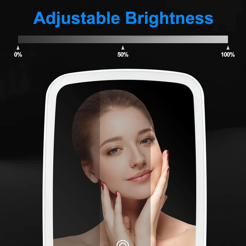 Espejo De Maquillaje Iluminado Con Luces, Espejo De Maquilla