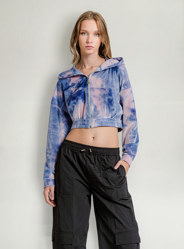 Polera Crop Mika - Violeta