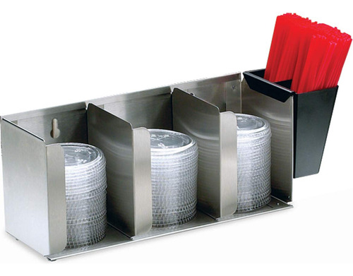 San Jamar L1014 - Organizador De Tapa Ajustable (acero In...