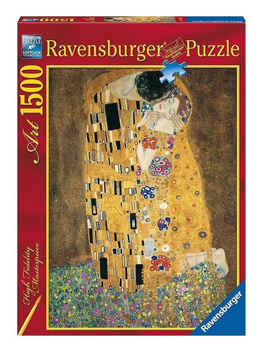 Rompecabezas Ravensburger Art Collection Gustav Klimt: El Beso 16290 de 1500 piezas