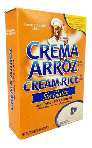 Crema De Cereal De Arroz Sin Gluten Caliente 397g Importada