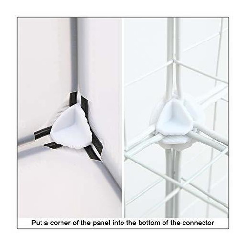 C&ahome 24 Conectores De Plástico De Cubo De Alambre Para Al