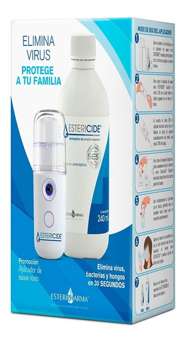 Sanitizador Portátil Y Estericide Sol. Antiséptica 240ml.