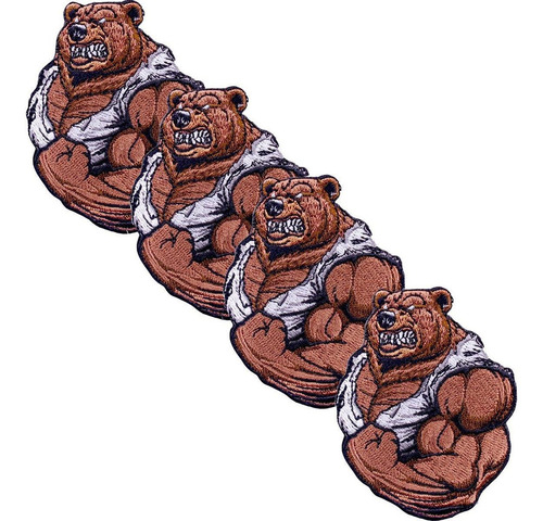 Decoración Oso Para Planchar, Mxrab-004, 4 Parches, Oso, 7x6