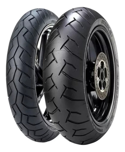 Par Pneu 120/70-17 + 160/60-17 Sem Câmara Diablo Pirelli