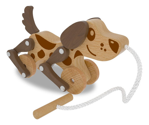 Juguetes De Pull Along Walking Toys, Wooden Walking  Fr80jt