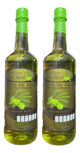 Aceite De Oliva Extra Virgen Olivos El Real 2 Botellas De 1l