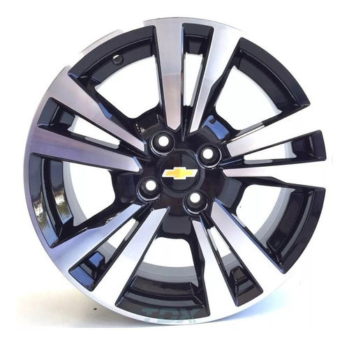 01 Roda Chevrolet Onix Corsa Aro 16 (1 Unid) Bico Cor Preto Com Diamantado
