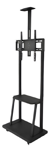 Rack Soporte Tv Pedestal 40 A 75 Metálico Con Ruedas
