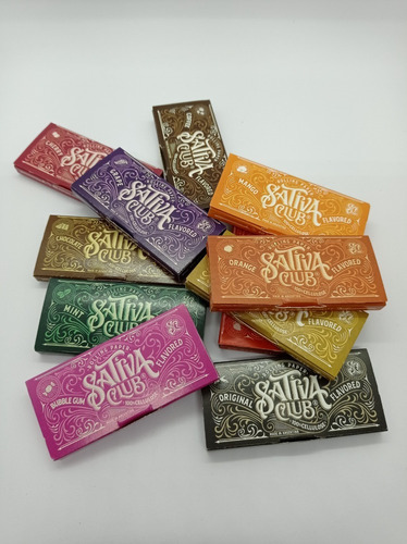 Sedas Celulosa Sativa Club Sabor Chicle - Papel Para Armar