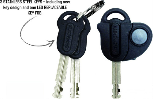 Candado En U Kyptonite, P/ Bicicletas, 10,1cm X 20,3cm, 16mm