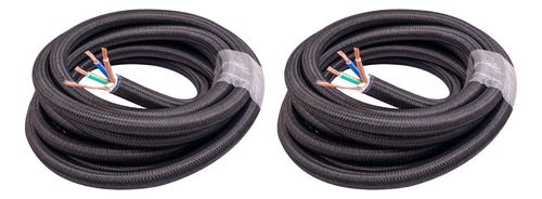 2 Cables De Alimentación Hi-fi Occ Para Audiófilos De 17 Mm