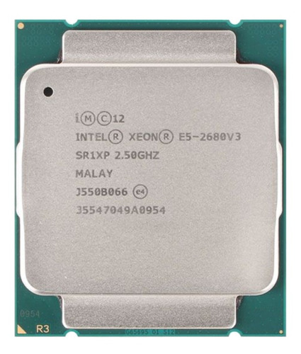 Procesador gamer Intel Xeon E5-2680 V3 CM8064401439612 de 12 núcleos y  3.3GHz de frecuencia con gráfica integrada