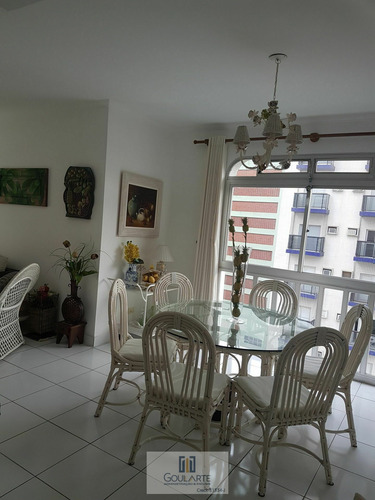 Imagem 3 de 30 de Apartamento Amplo Com 3 Dormitórios Sendo 1 Suíte Na Praia Da Pitangueira-guarujá/sp - 3523