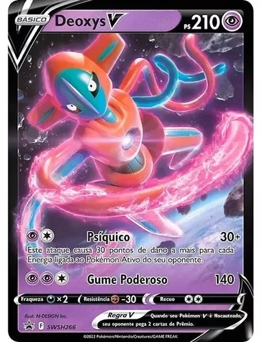 Kit 2 Decks Pokémon Cartas Baralho Batalha Deoxys Zeraora V - R$ 134,69