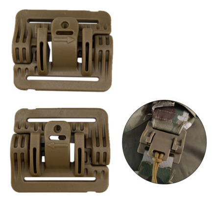 2pcs Tactical Vest Quick Release Buckle Slider Molle Str Nna