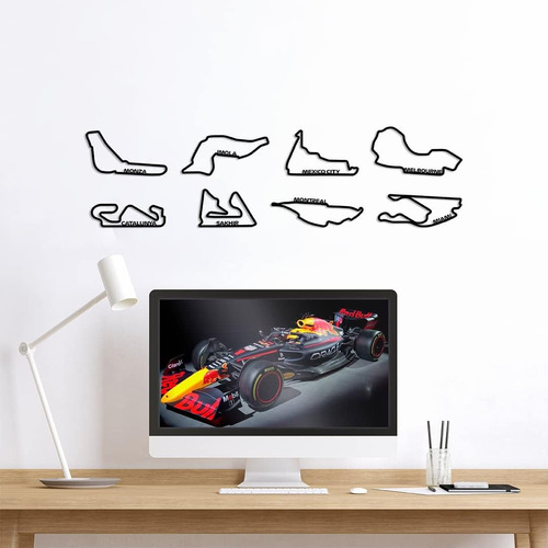 Cuadros Decorativos Con Nombre Circuito De F1 Pack X 3