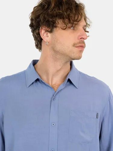 Camisa Ml Sunset Shore Azul Hombre Maui And Sons