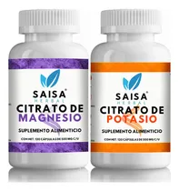 Comprar Citrato de magnesio y Citrato de Potasio | 120 cápsulas cada uno | Suplemento Alimenticio | Saisa Herbal Sin sabor | Alta biodisponibilidad | Apoyo del sueño, Ayuda a fortalecer musculos, Vitalidad
