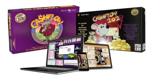 Cash Flow 101 Juego De Mesa+ Jgo En Pc(101,202)+manual+audio