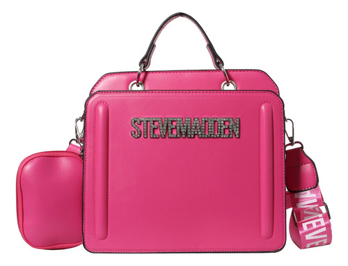 Bolso De Mano Para Mujer De Color Liso Tipo Bandolera De Pu