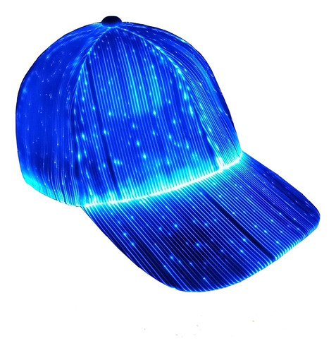 Gorra De Fibra Óptica Led Con 7 Colores Luminosos Brillantes