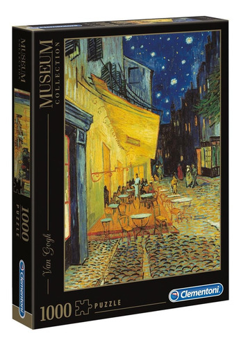 Rompecabezas Clementoni Museum Collection Van Gogh  - Café Terrace at Night 31470 de 1000 piezas