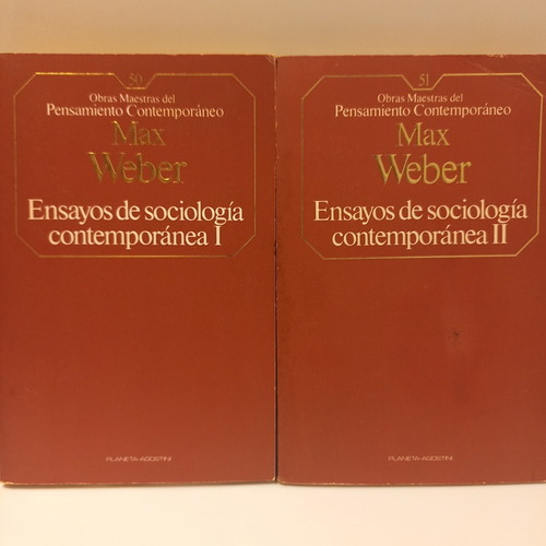 Max Weber - Ensayos Sobre Sociología Contemporánea - 2 Tomos