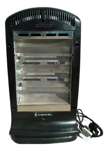 Calefactor Infrarrojo Oscilante Q3 C.e22 1400w Crivel Negro