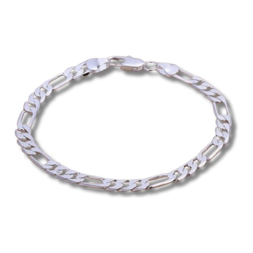 Pulsera Chapa De Plata 20 Cm Paquete 5 Piezas