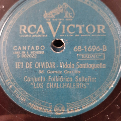 Pasta Anibal Troilo Pichuco Rca Victor C170