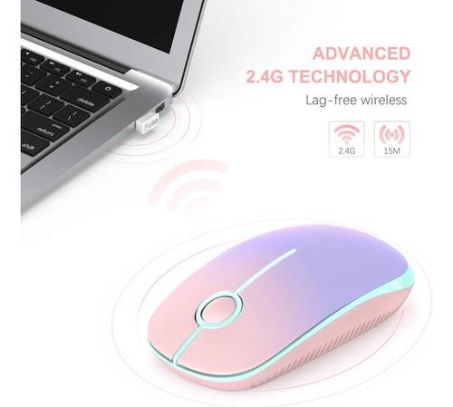 Mouse Inalámbrico Unipows 24g Mouse De Computadora Portátil