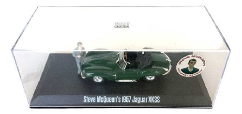 Jaguar Xkss 1957 Greenlight Steve Mcqueen Collection 1/43 Cor Verde
