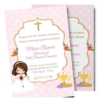 Comprar Comunión Nena, Estampita Comunión Nena Vestido Imprimible