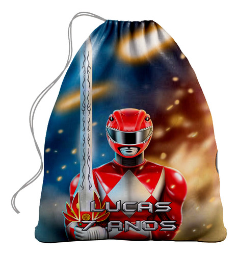 15 Sacolinhas Surpresa Power Rangers 20cmx15cm