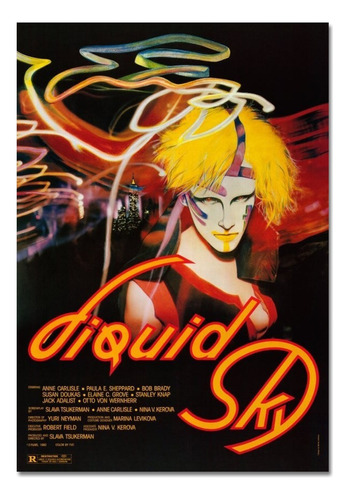 Imagen 1 de 1 de Poster Lámina Decorativa Liquid Sky Sci-fi Film