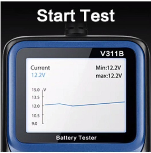 Probador Baterías Auto 12v, 100-2000 Cca Analizador Tester
