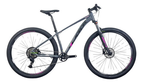 Bicicleta 29 Oggi Hacker Hds Essa 8v 2025 Grafite/rosa Cor Grafite/rosa/preto Tamanho Do Quadro 15