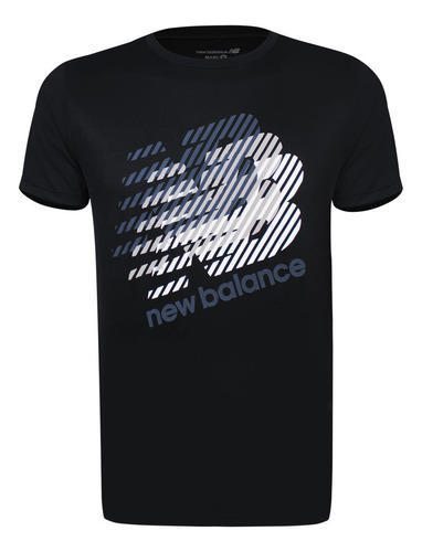 Camiseta New Balance Heatertech Estampada Masculino - Preta