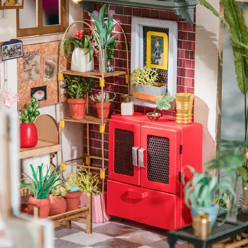 Imagen 2 de 2 de Casa Miniatura Floreria De Emily Robotime Dg145