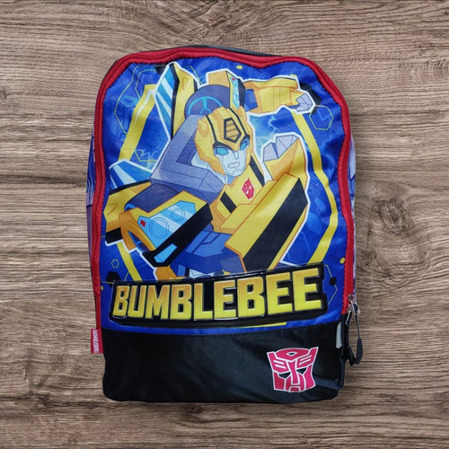 Mochila Primaria Bumblebee Transformers Urbania Negro Azul Amarillo Bumblebee