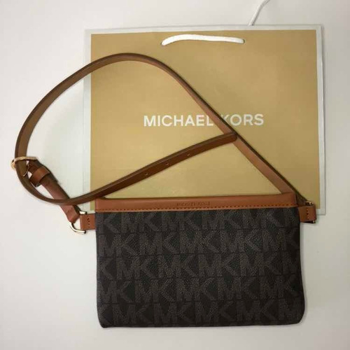 Cartera Riñonera Cinturón Michael Kors Monogram Ns Original