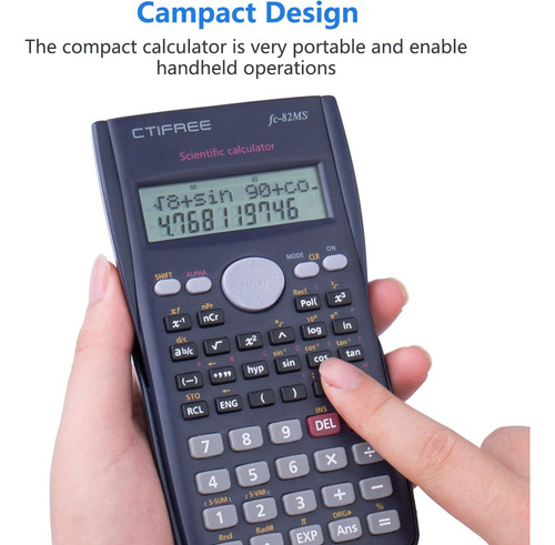 Splaks 2-line Engineering Scientific Calculator Led Displ...